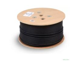 Cabeus FTP-4P-Cat.5e-SOLID-OUT-PE-UV Кабель витая пара экранированная FTP (F/UTP), категория 5e, 4 пары (24 AWG), одножильный, экран - фольга, для внешней прокладки, PE-UV (305 м)