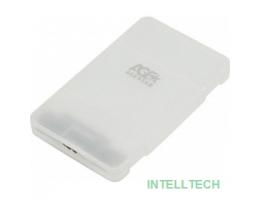 AgeStar 3UBCP3 (WHITE) USB 3.0 Внешний корпус 2.5" SATAIII HDD/SSD USB 3.0, пластик, белый, безвинтовая конструкция
