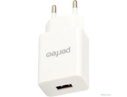 PERFEO Сетевое зарядное устройство с разъемом USB, 1А, белый (I4656)