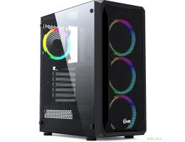Powercase CMIZB-R4 Корпус Mistral Z4 Mesh RGB, Tempered Glass, 4x 120mm RGB fan, чёрный, ATX  (CMIZB-R4)