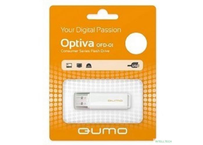 USB 2.0 QUMO 16GB Optiva 01 White [QM16GUD-OP1-white]