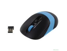 A-4Tech Мышь Fstyler FG10 черный/синий оптическая (2000dpi) беспроводная USB [1147565]