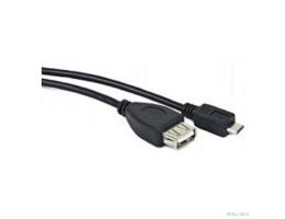 Gembird/Cablexpert A-OTG-AFBM-001 AF/MicroBM, Кабель USB 2.0 OTG  , 0.15м, пакет 