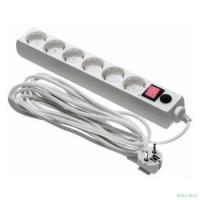 BURO Сетевой фильтр, 6 розеток, 5 метров, (600SH-16-5-W), белый (коробка) {475263}