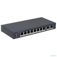 HiWatch DS-S1008P 8x100Mb 2G 8PoE+ 60W неуправляемый