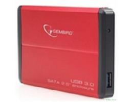 Gembird EE2-U3S-2-R Внешний корпус 2.5" Gembird EE2-U3S-2 ,  красный, USB 3.0, SATA