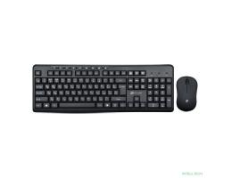 Комплект (клавиатура+мышь) Oklick 225M, USB, беспроводной, черный [1454537]