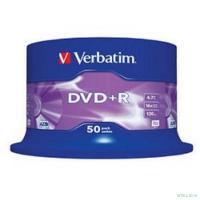 Verbatim  Диски DVD+R  4.7Gb 16-х , 50 шт, Cake Box (43550)