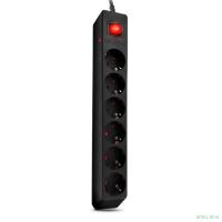 SVEN Фильтр Optima 1,8 м (6 розеток с защитными шторками) черный, цветная коробка [SV-021016]