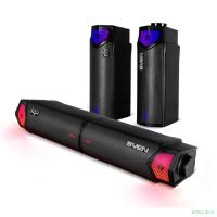 Саундбар мини SVEN SB-G1450, черный (10 Вт, питание USB, Bluetooth, подсветка)