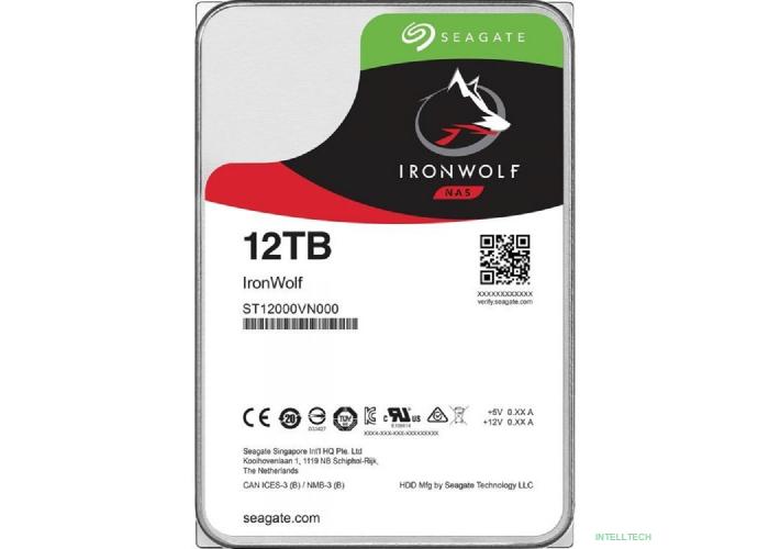 12TB Seagate Ironwolf (ST12000VN0008 ) {SATA 6.0Gb/s, 7200 rpm, 256mb buffer, 3.5