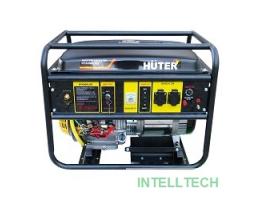 Huter DY6500LXG 64/1/32 Электрогенератор { четырехтактный, 5000Вт, 220В/50Гц, 81Дб, принудительное охлаждение, бак 22 л, расход бензина 374 г/кВтч, расход масла 6,8 г/кВтч, вес 74 кг }