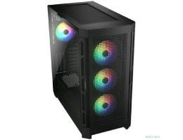Cougar Airface Pro RGB Black 4x120MM ARGB FAN, ARGB FAN HUB, БЕЗ БП, ЧЕРНЫЙ, E-ATX