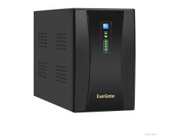 Exegate EX292607RUS ИБП ExeGate SpecialPro UNB-2000.LED.AVR.1SH.2C13.RJ.USB <2000VA/1200W, LED, AVR,1*Schuko+2*C13, RJ45/11, USB, металлический корпус, Black>