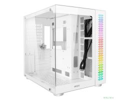 Ginzzu V580 RGB подсветка, закаленное стекло 1*USB 3.0,1*USB 2.0, AU Белый ATX