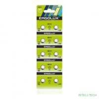 Ergolux AG13  BL-10 (AG13-BP10, LR44 /LR1154 /A76 /357 батарейка для часов)(10 шт. в уп-ке)