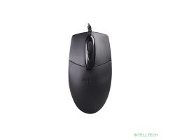 Мышь проводная A4Tech OP-720S black (USB, оптическая, silent, 1200dpi, 2but) (OP-720S)