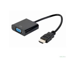 Bion Переходник с кабелем HDMI - VGA, 19M/15F, длина кабеля 15см [BXP-A-HDMI-VGA-04]