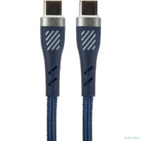 PERFEO Кабель USB C вилка - C вилка, 60W, синий, длина 1 м., POWER (C1103)