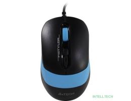 Мышь A4Tech Fstyler FM10 черный/синий оптическая (1600dpi) USB (4but)