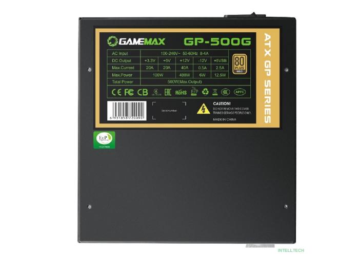 GameMax Блок питания ATX 500W GP-500G 80+ GOLD