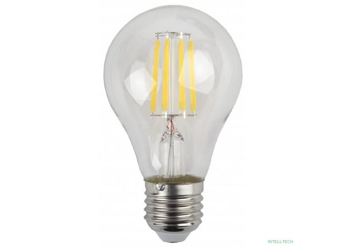 ЭРА Б0019014 Светодиодная лампа груша F-LED A60-9W-827-E27 (филамент, груша, 9Вт, тепл, Е27)