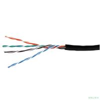 Кабель витая пара Bion BCL-U5480-381 U/UTP, кат.5e, 4x2x0,48 мм AWG 24, медь, одножильный, PE, для внешней прокладки, 305м,черный