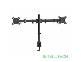 Cactus CS-VM-D29-BK черный Кронштейн для 2-х мониторов 13"-27" макс.10кг настольный поворот и наклон