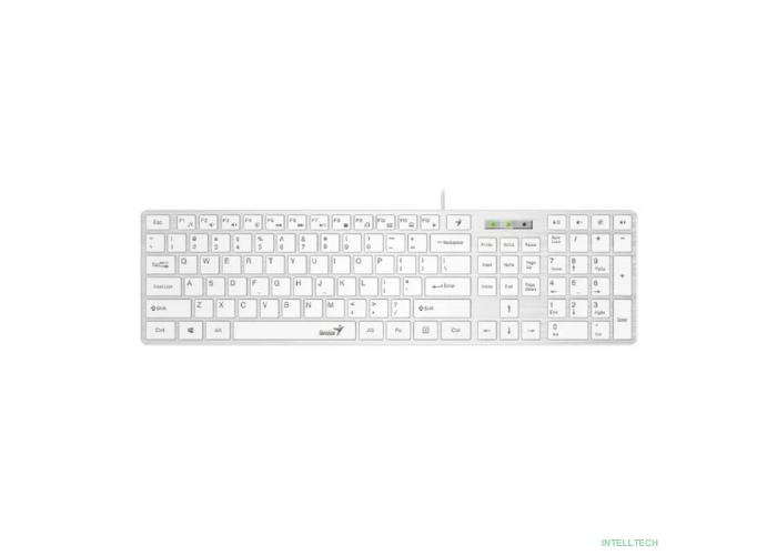 Клавиатура Genius SlimStar 126 White USB [31310017410]