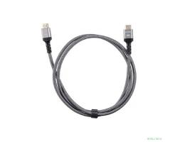 Кабель интерфейсный HDMI-HDMI VCOM ACG859A-1.5 19M/M,ver. 2.1 8KX60Hz (Econom) оплетка 1.5m iOpen