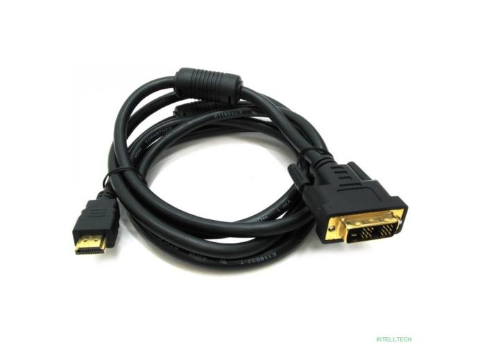 Rexant (17-6304) Кабель HDMI - DVI-D  gold  2М  с фильтрами  