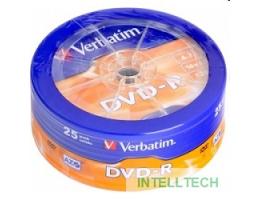 Verbatim Диски DVD-R 4.7Gb 16-х, 25шт. Shrink (43730)