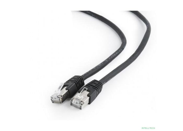 Cablexpert Патч-корд FTP PP6-1M кат.6, 1м, литой, многожильный (черный)