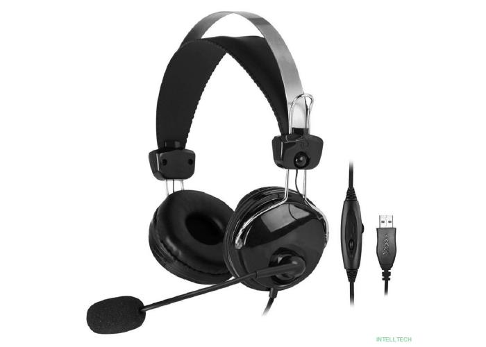 A4 HU-7P черный 2м накладные USB оголовье