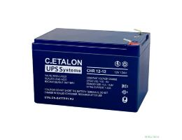 C.ETALON Аккумулятор CHR 12-12 (12 В 12 Ач,Нож F2 (Faston)) C.ETALON Аккумулятор CHR 12-12 (12 В 12 Ач,Нож F2 (Faston))