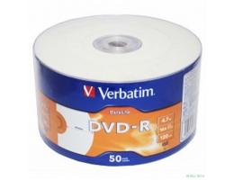 Verbatim  Диски DVD-R  4,7 Gb 16x DataLife Inkjet Printable, Shrink, 50 шт (43793)