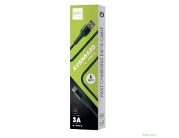 PERFEO Кабель USB A вилка - C вилка, 3A, зеленый, длина 1 м., AVANGARD (U4713)