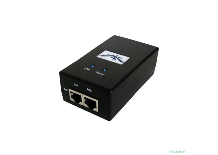 UBIQUITI POE-24-12W-G EU (Black) Блок питания с PoE, 220 VAC -> 24 VDC, 0.5А