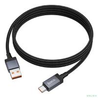 HOCO Кабель USB2.0 Hoco AM/Type-C, 5А, с дисплеем, X118, 1м, черный, коробка
