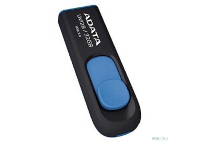 A-DATA Flash Drive 32Gb UV128 AUV128-32G-RBE {USB3.0, Black-Blue}