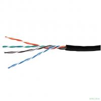 Кабель витая пара Bion BCL-U5460-381 U/UTP, кат.5e, 4x2x0,46 мм AWG 25, медь, одножильный, PE, для внешней прокладки, 305м,черный