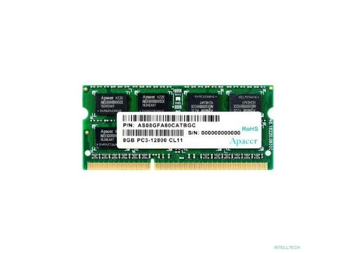 Apacer DDR3 SODIMM 8GB DS.08G2K.KAM PC3-12800, 1600MHz