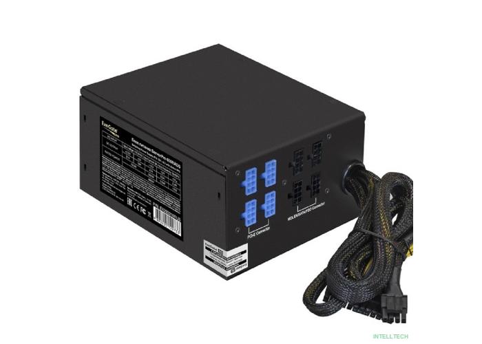 Exegate EX292210RUS Серверный БП 600W ExeGate ServerPRO-600RADS (ATX, for 3U+ cases, APFC, КПД 80% (80 PLUS), 14cm fan, 24pin, (4+4)pin, PCIe, 5xSATA, 4xIDE, FDD, Cable Management, black)