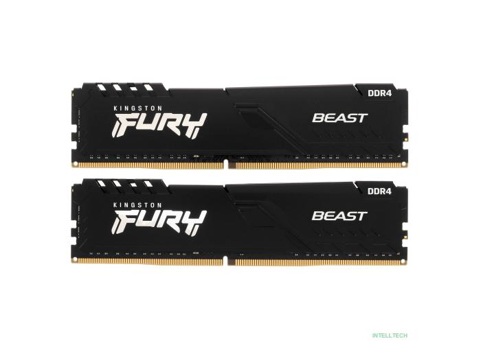 Kingston DDR4 DIMM 16GB Kit 2x8Gb KF436C17BBK2/16 PC4-28800, 3600MHz, CL17