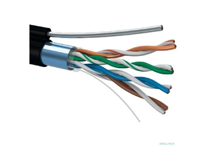 5bites Кабель Express FS5525-305BPE-M витая пара FTP/SOLID/5E/24AWG/COPPER/PE/BLACK/OUTDOOR/MSGR/DRUM/305M