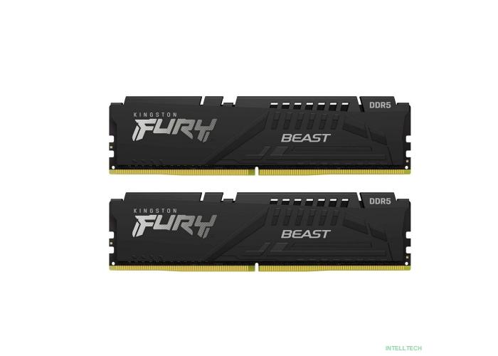 DDR5 64Gb 5600MHz Kingston Fury Beast (KF556C40BBK2-64) (2x32Gb KIT)