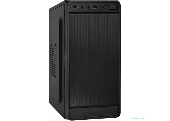 Exegate EX283124RUS Корпус Minitower ExeGate BAA-108 Black, mATX, <AAA450, 80mm>, 2*USB, Audio