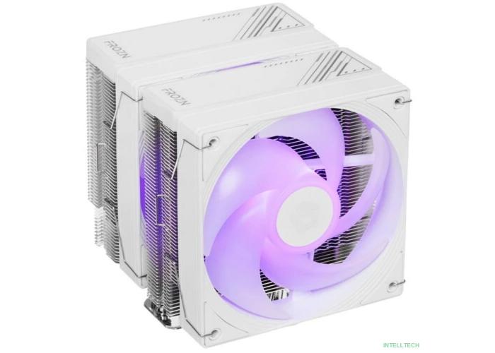 Cooler ID-Cooling FROZN A620 PRO SE ARGB WHITE Soc-AM5/AM4/1200/1700/1851 серебристый/белый 4-pin 15-27.2dB Al+Cu 260W 1190gr Ret