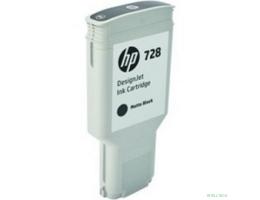 HP F9J68A Картридж  №728, Matte Black {DJ T730/830 (300 мл.)}