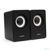 Exegate EX287054RUS Акустическая система 2.0 ExeGate Disco 120 (питание USB, 2х3Вт (6Вт RMS), 100-20000Гц, черный)